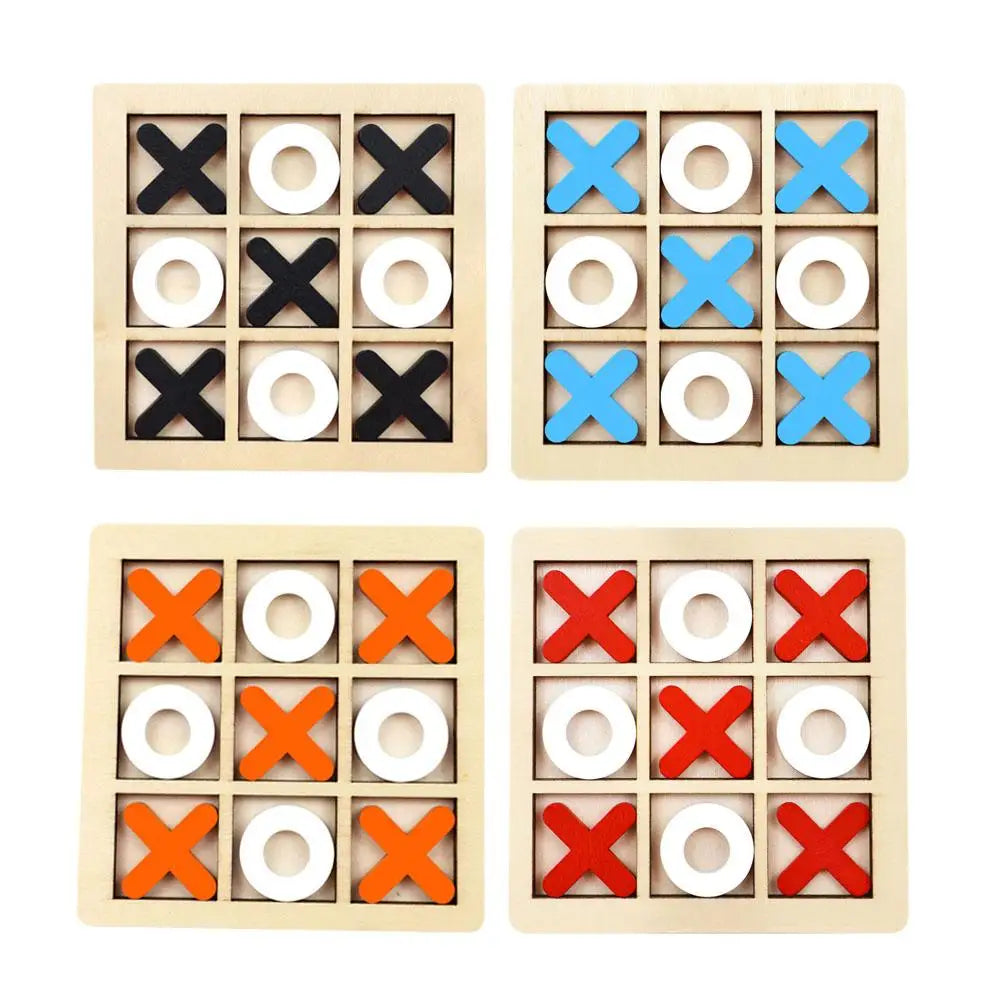 Montessori Chess Play Wooden Jigsaw Toy Game Interaction Puzzles Training Brain Learing Early Educational Toys For Children Kids