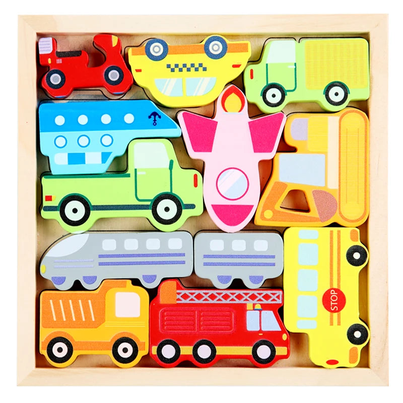 Wooden Puzzles for Kids, Multifunction Exploration Wooden Toys, Intelligence Brain Teasers Toy Logic Game Educational Game