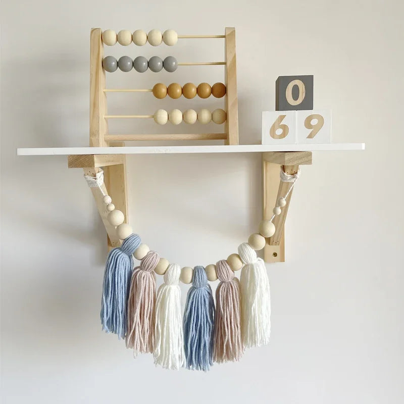 Boulier à perles en bois — style nordique