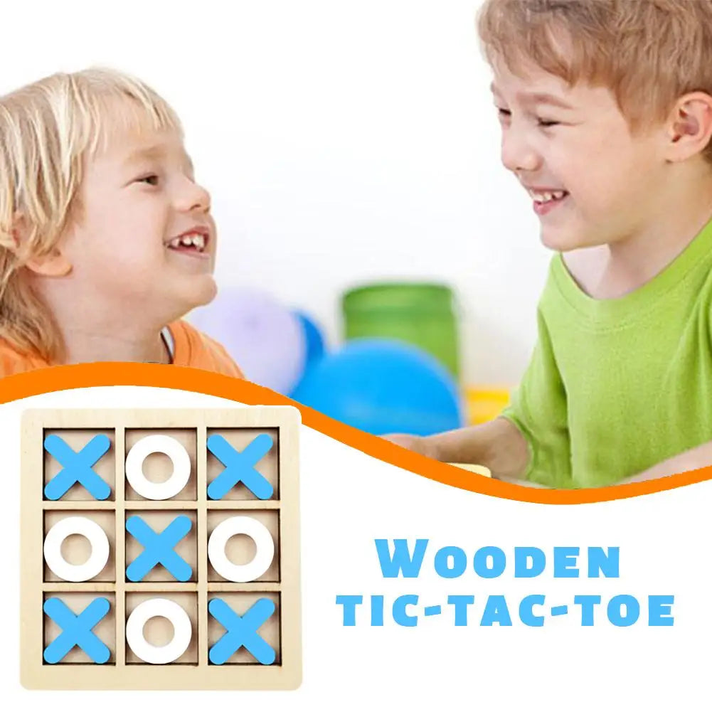 Montessori Chess Play Wooden Jigsaw Toy Game Interaction Puzzles Training Brain Learing Early Educational Toys For Children Kids
