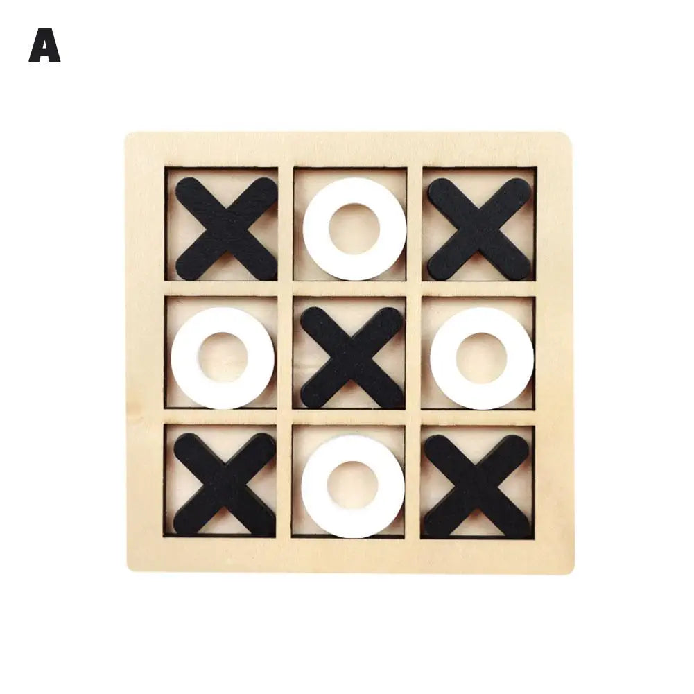 Montessori Chess Play Wooden Jigsaw Toy Game Interaction Puzzles Training Brain Learing Early Educational Toys For Children Kids