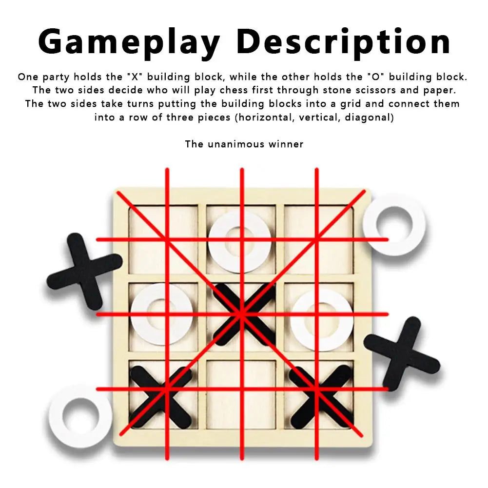Montessori Chess Play Wooden Jigsaw Toy Game Interaction Puzzles Training Brain Learing Early Educational Toys For Children Kids