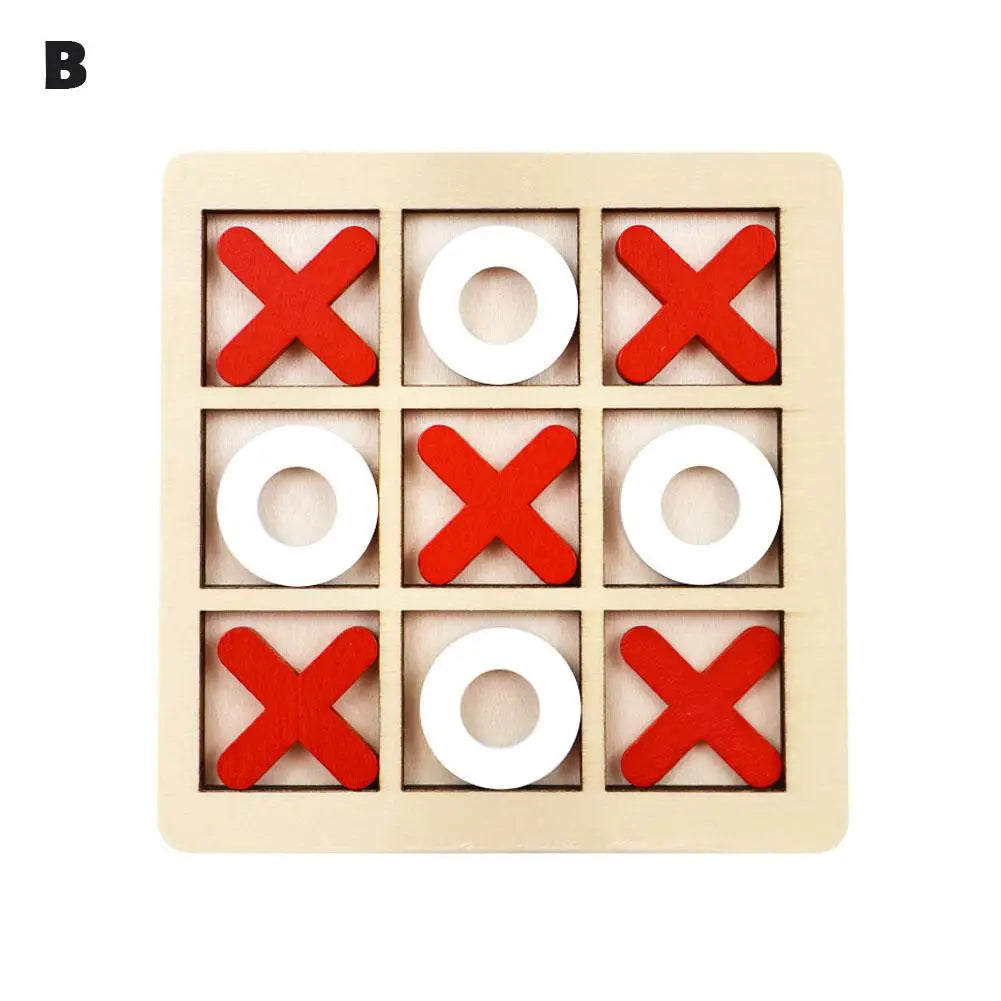 Montessori Chess Play Wooden Jigsaw Toy Game Interaction Puzzles Training Brain Learing Early Educational Toys For Children Kids
