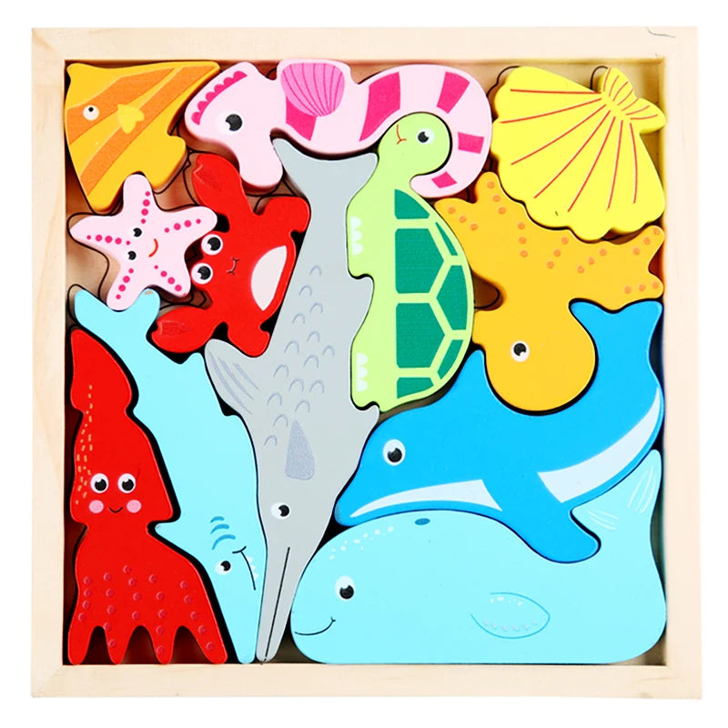 Wooden Puzzles for Kids, Multifunction Exploration Wooden Toys, Intelligence Brain Teasers Toy Logic Game Educational Game