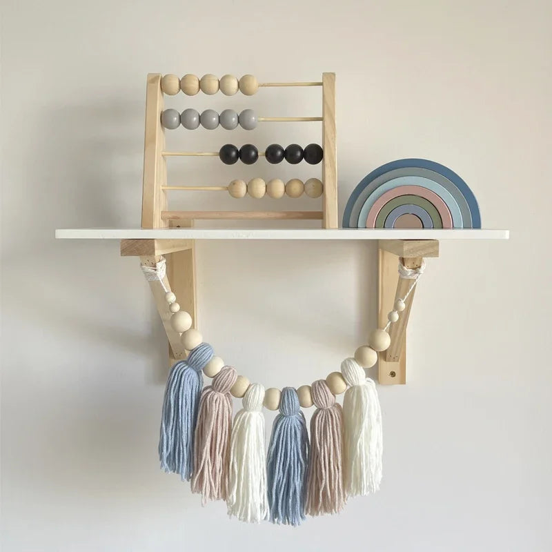 Boulier à perles en bois — style nordique