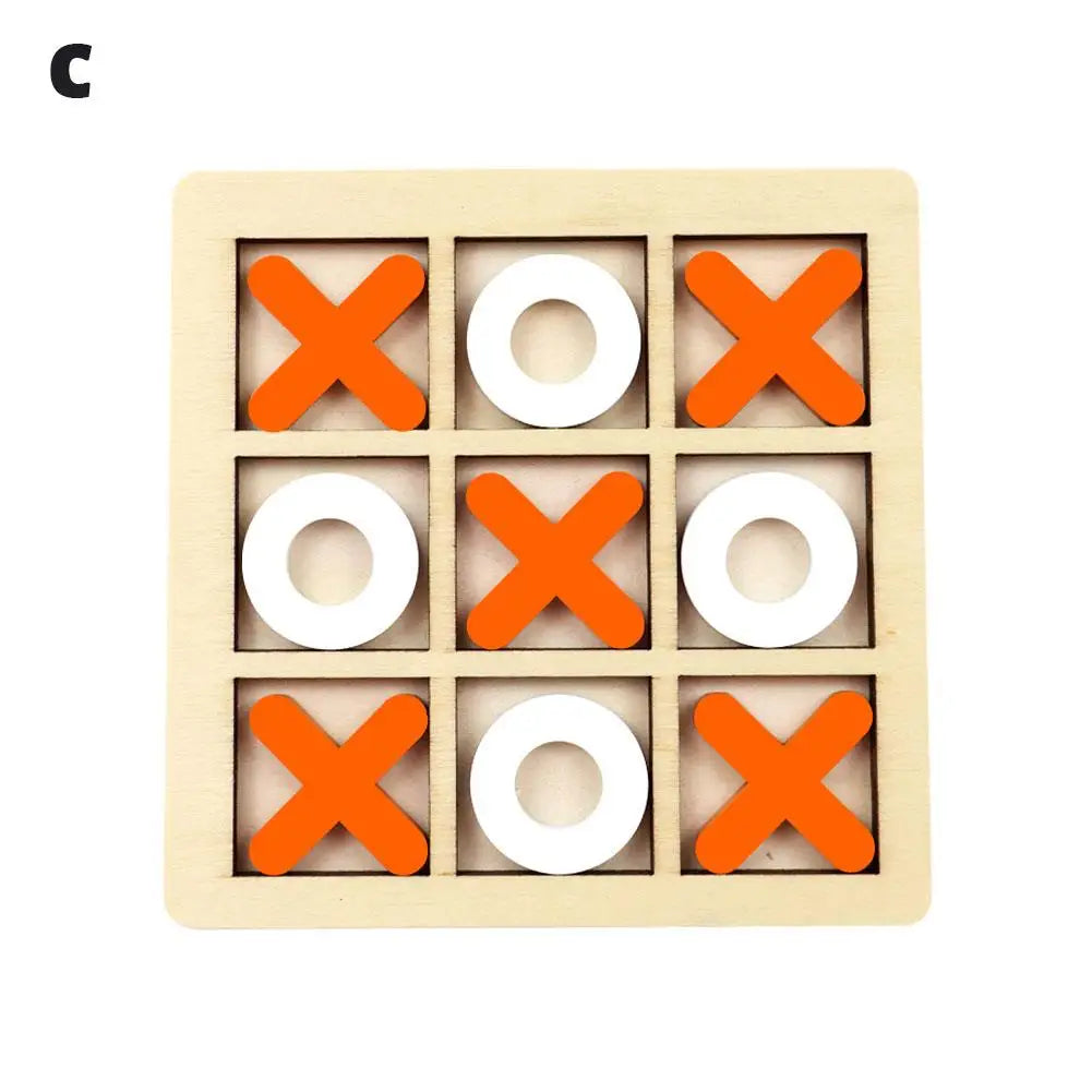 Montessori Chess Play Wooden Jigsaw Toy Game Interaction Puzzles Training Brain Learing Early Educational Toys For Children Kids